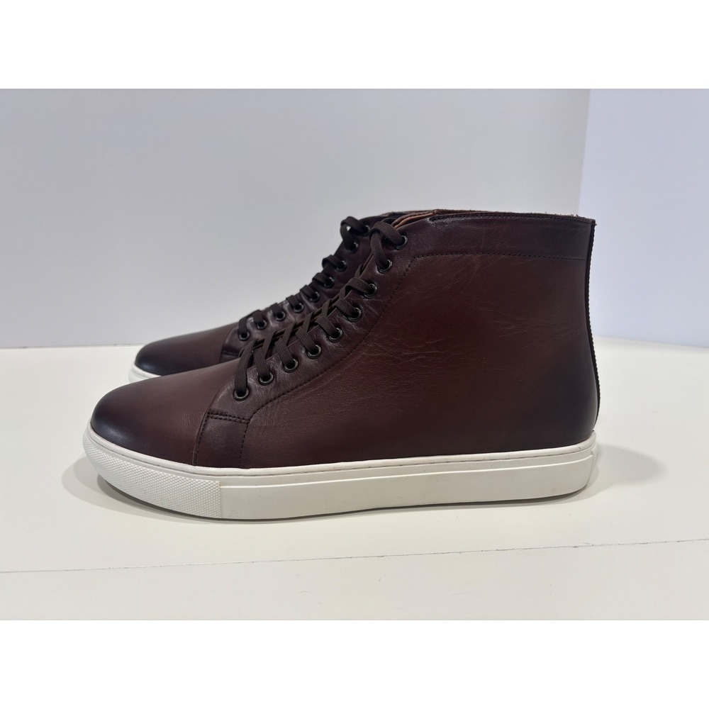 Thursday Boot Co Everyday High Top Brown Leather Sneakers Mens Size 13 Wide
